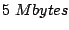 $ 5 Mbytes$