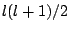 $ l(l+1)/2$