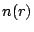 $ n(r)$