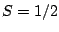 $ S=1/2$
