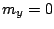 $ m_y=0$