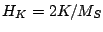 $ H_K=2K/M_S$