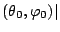 $ (\theta_0,\varphi_0)\vert$