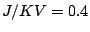 $ J/KV= 0.4$