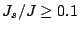$ J_s/J\geq0.1$