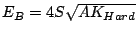 $ E_B=4S\sqrt{AK_{Hard}}$