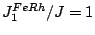$ J_1^{FeRh}/J=1$