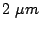 $ 2 \mu m$