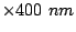 $ \times 400 nm$