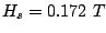 $ H_s
= 0.172 T$