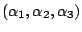 $ (\alpha_1,\alpha_2,\alpha_3)$