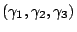 $ (\gamma_1,\gamma_2,\gamma_3)$