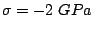 $ \sigma=-2 GPa$