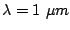$ \lambda=1 \mu m$