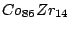 $ Co_{86}Zr_{14}$