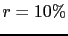 $ r=10\%$