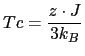 $\displaystyle Tc=\frac{z\cdot J}{3k_{B}}$