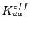 $ K_{ua}^{eff}$