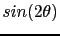 $ sin (2\theta)$