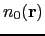 $ n_{0}(\textbf{r})$