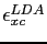 $ \epsilon_{xc}^{LDA}$