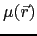 $ \mu (\vec{r})$