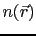 $\displaystyle n(\vec{r})$